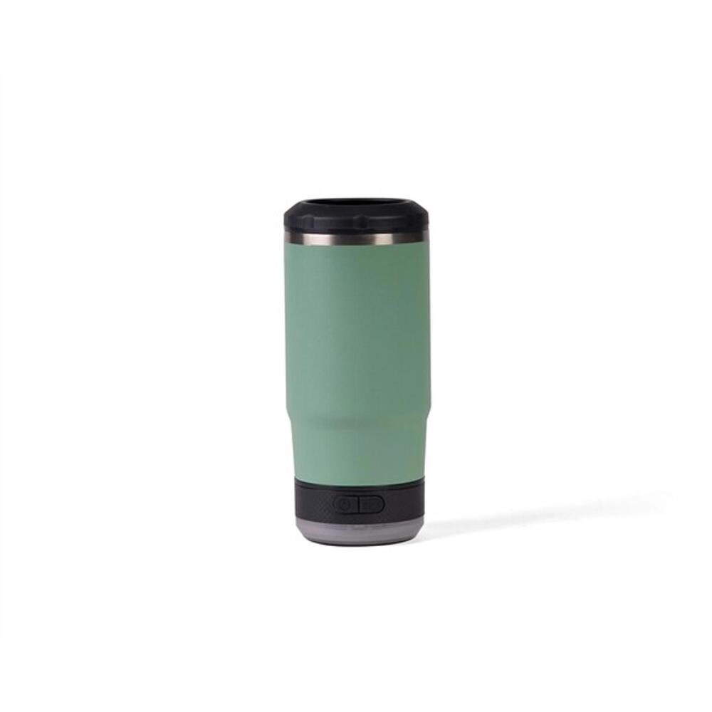 Seafoam Green Vibe Can Cooler with Flashlight Beacon
